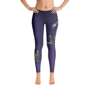 Rainbow Crab 3 Gyotaku Leggings - 57 Peaks